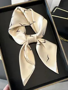 Fashionable Bird Pattern Square Scarf, Boho Style Scarf, Boho Style Shawl, Elegant Fashion Accessories for Women, Perfect Gift Choice, Comfortable Fabric