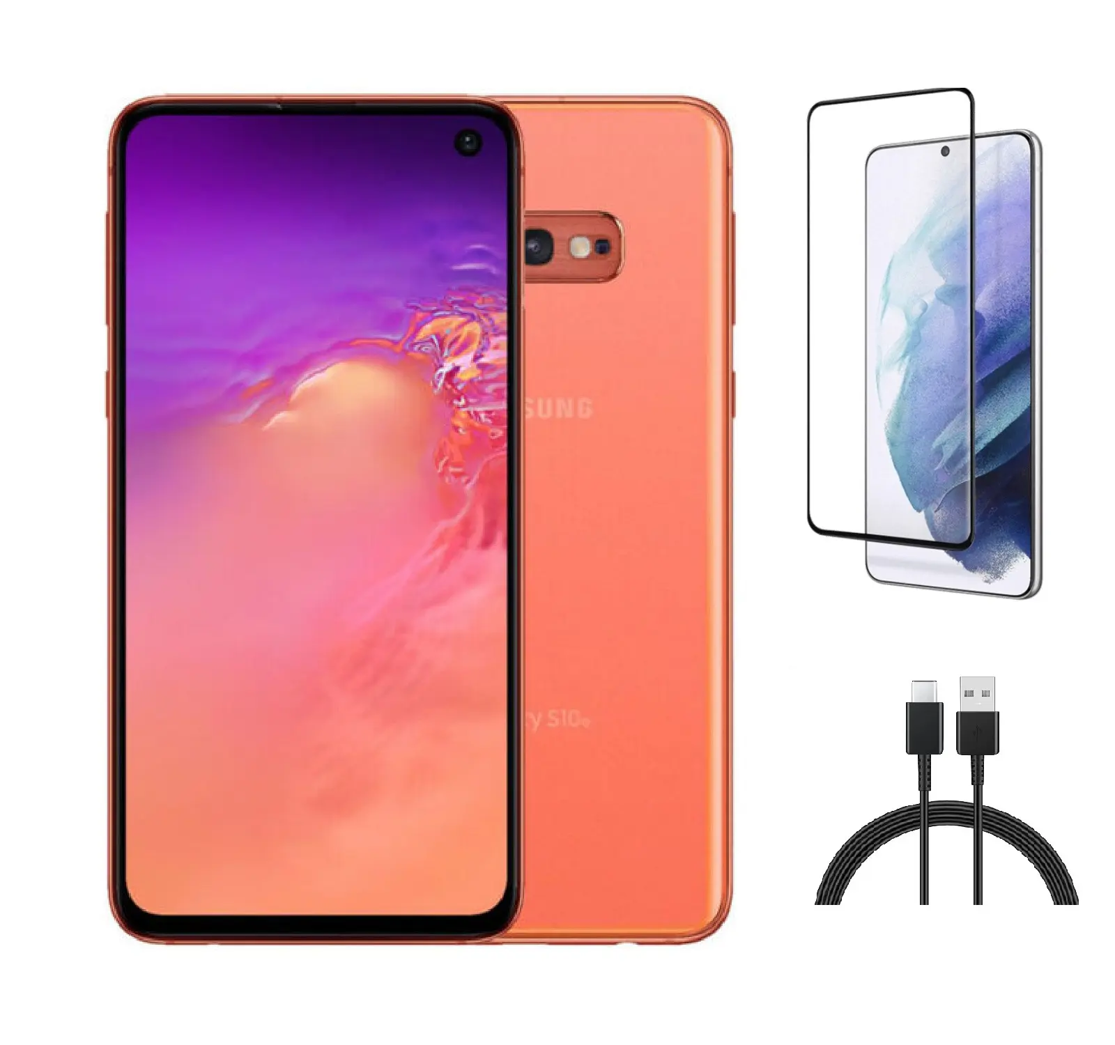 Refurbished Samsung Galaxy S10e G970U (T-Mobile) - Acceptable Condition with Pre-Installed Tempered Glass & 1 Year Warranty