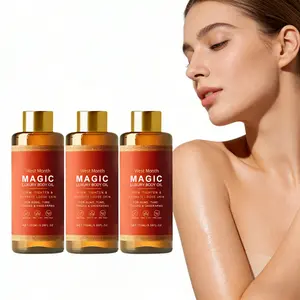 Non-Greasy Body Moisturizing Massage Oil 100ml- Skin Tightening Oil, Fast-Absorbing Hydration, Firming Toning & Brightening Skin, Deeply Nourishes Dry Areas, Daily Post-Shower Care, Paraben-Free Formula for Silky Radiant All-Body Glow