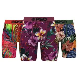 PSD Men's Wave Runner 3-Pack Boxer Brief, Multi, L
