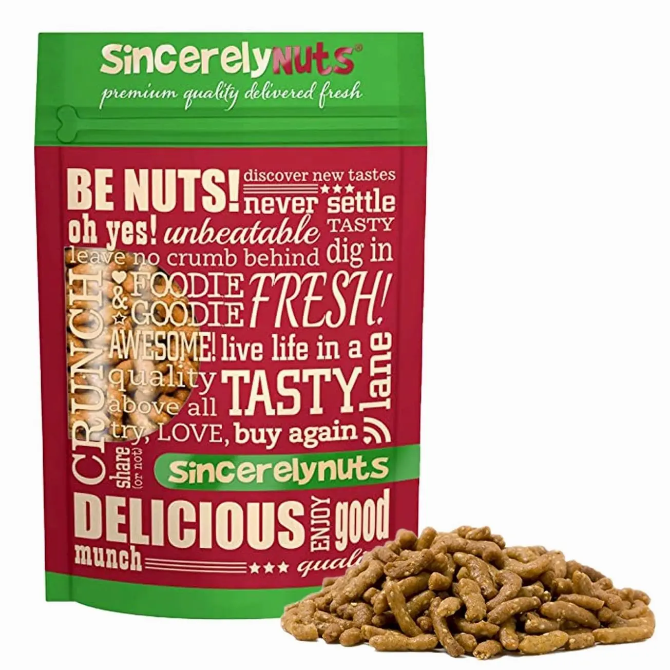 Sincerely Nuts Honey Sesame Sticks Snacks, 3lb - Kosher Certified - Crunchy Toasted Honey Sesame Seed Crackers for Trail Mix & Soup