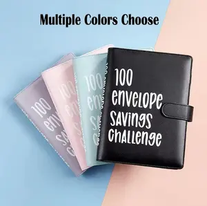 100 Envelopes Money Saving Challenge,A5 Money Saving Binder,With Cash Envelopes,Savings Challenges Book,Save Up To $5050,Easy Fun Budgeting,For Daily Saving,Beginner Friendly,Household Finance Organizer,Personal Finance Essential,Budget Planner Must Have