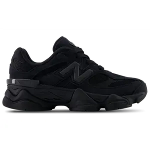 New Balance 9060 Triple Black Suede Preschool Sneakers PC9060BB - 100% Authenticity Guaranteed, Comfortable Everyday Wear, Black Color for Kids Sizes Shoes High Top Unisex Chunky