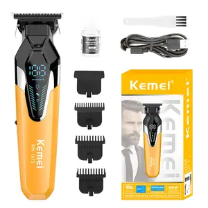 Kemei Km-1572 Hair Clipper, 1 Box Professional Electric Hair Trimmer, Cordless Hair Clipper for Men, Barber Clippers for Men, Hair Clippers, Cordless Hair Cutting, USB Rechargeable Clipper, Wireless Hair Clipper, Haircut, Wireless Hair Cutter