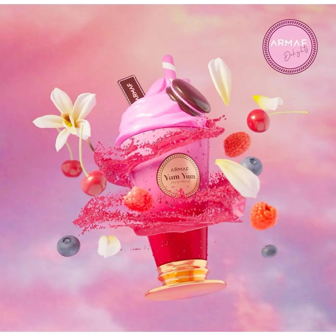 Armaf YUM YUM Women's Eau de Parfum (EDP) - 100ML (3.4oz), Fruit-Infused Sweet Floral Wildberry Blend, Orange-Flavored Perfumed Fragranced Women's Cosmetic Scent, Wildberry Women's Fragrance