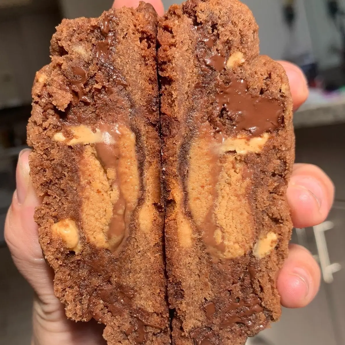 Peanut Butter Stuff’d Cookie