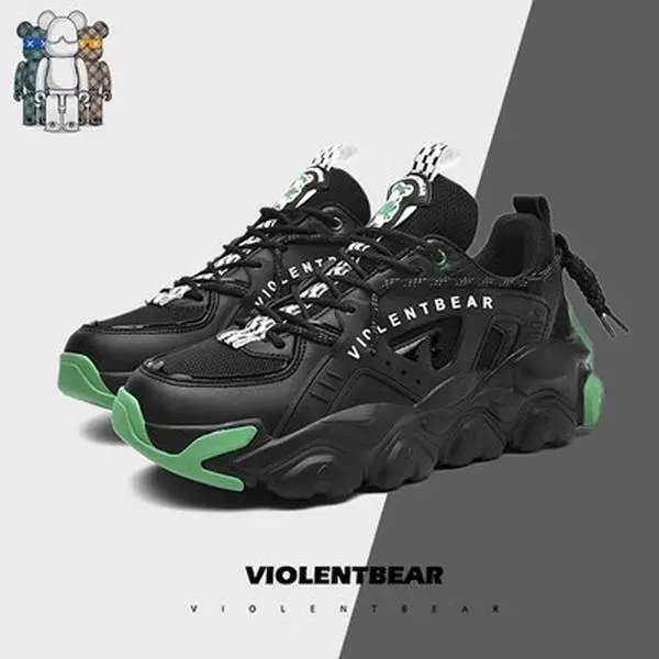 Violent Bear Fashion Light Luxury Men's Shoes 2023 New Couple Shoes Casual Shoes Women's Shoes Versatile Low Top Sports Shoes