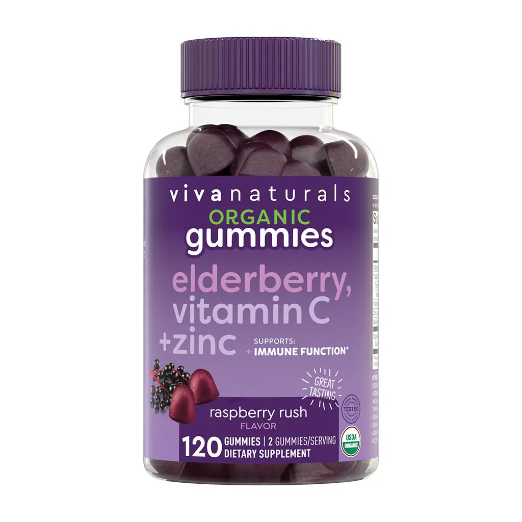 Organic Elderberry Gummies, Adults