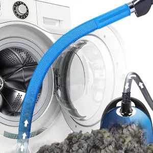 Dryer Vent Cleaner Kit – Lint Vacuum Hose Attachment for All Vacuums | 31.5'' Flexible Dryer Cleaning Tool