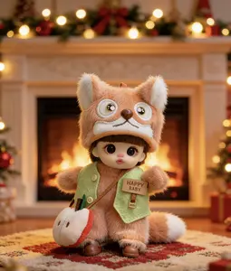 Lolifen Cute Bunny And Fox  Adorable Plush Doll Bag Charms