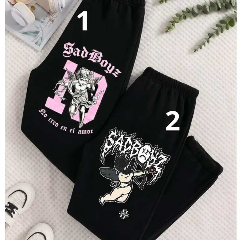 Junior $ad Boyz Diez Mi Amor Unisex Sweats, Sad Boyzz Sweatpants, Hip Hop Clothing, Music Gift For Fans, USA Made