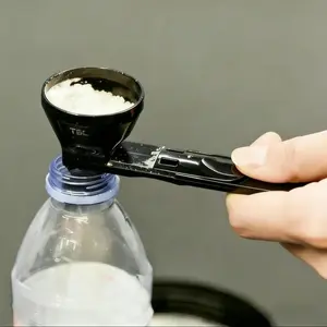 [Buy 1 Get 1 Free] Protein Powder Sliding Spoon,High Quality Funnel for Pre Workout Creatine Powder Formula,Coffee Milk Smoothie Chocolate Powder Kitchen Utensils BPA Free Plastic,Perfect Gift for Easter Sunday