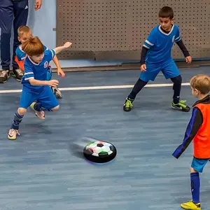 Hover Ball Toy, 1 Count LED Light Air Cushion Soccer Ball, Soft Ball Design, Indoor and Outdoor Air Floating Hover Ball Soccer Game, Children's Gift Toy for Boys and Girls Party Interaction