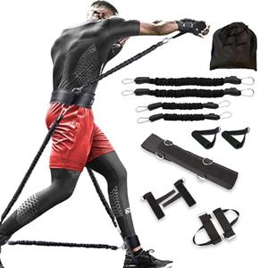 resistance boxing training set, 12pcs/set mma boxing resistance training strap, boxing strength training equipment, leg and arm training, full body exercise,  home gym kit