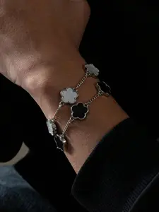 Simple Fashion Flower Design Chain Bracelet, Fashion Jewelry for Party, Daily Clothing Decor, Trendy All-match & Exquisite Jewelry for Birthday Gift