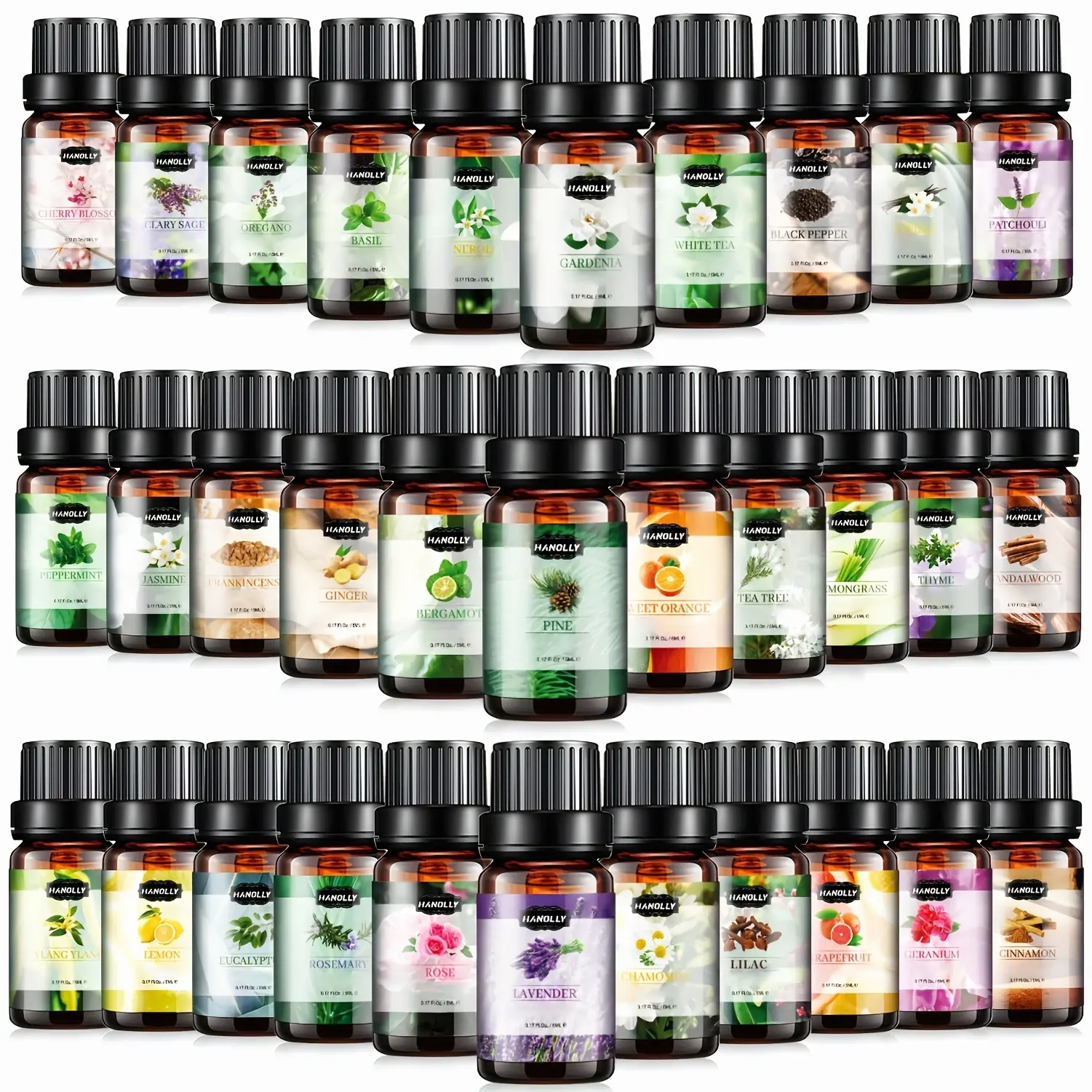 12pcs/26pcs/32pcs/48pcs Essential Oils Set, Essential Oil Kit for Diffuser, Humidifier, Candle Making - Best Valentine's Day Gift for Women, Lover, Friends, Family, Girl