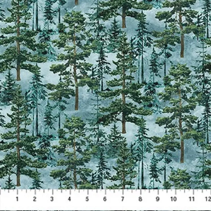 Stonehenge - Eagle Pass Winter Forest - Northcott Fabrics
