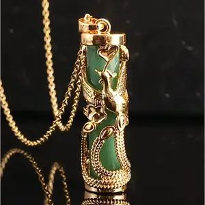 18K Gold Plated Phoenix Pendant Necklace with Gemstones – A Classic Jewelry Gift
