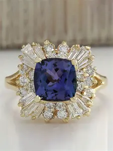 1 PC Gorgeous Cubic Zirconia Art Deco Engagement Ring For Women For Wedding Engagement Party Jewelry Rings Valentine's Day Gift