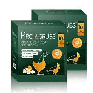Proilgrubs 20 LBS PROILGRUBS Dried Black Soldier Fly Larvae Protein Treat for Chickens - High Protein and Calcium for Strong Eggs and Healthy Feathers