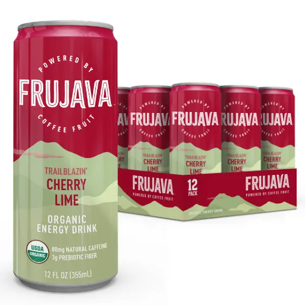 Trailblazin' Cherry Lime Organic Energy Drink (Pack of 12)
