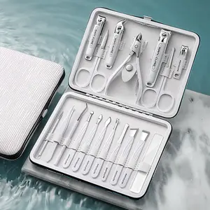 18-Piece Nail Clipper Set, Stainless Steel Nail Clippers for Men & Women, Home Pedicure Tools, Unisex Nail Care Kit, Foot File Tool