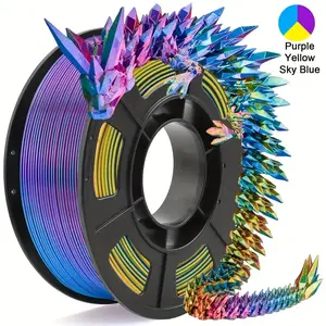 3D Printer Filament Pla 250g, Dual Color Pla Filament 1.75mm, Suitable for 3D Printers and 3D Pens, High-Quality Material
