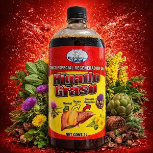 Hígado Grass Herbal Tonic 1L  (33.3 Fl Oz) | Powerful Botanical Blend with Milk Thistle, Boldo, Artichoke, Dragon’s Blood & Horsetail | Traditional Herbal Wellness Drink