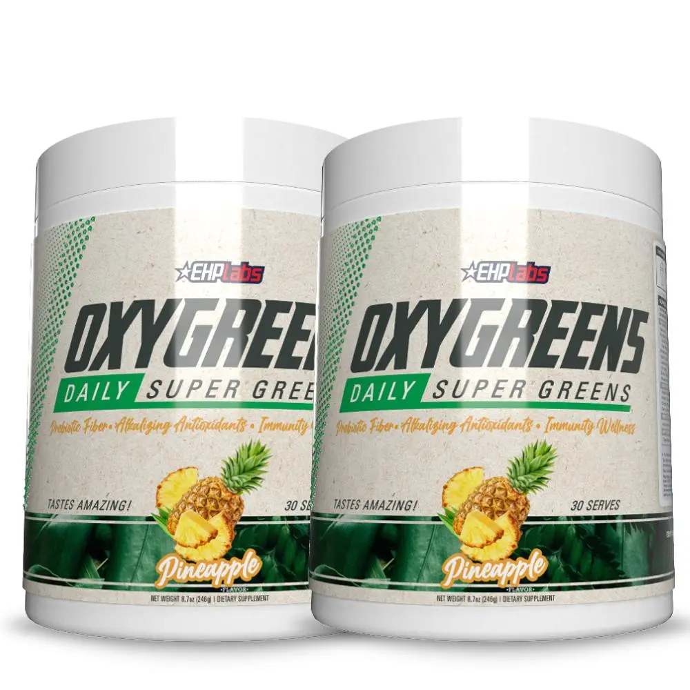 OxyGreens Super Greens Twin Pack | 2 x 30 Servings | Organic Fibre & Spirulina | Gut Health & Wellness Support | Best Value Daily Greens Bundle