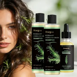 Rosemary Shampoo + Hair Oil with rosemary extract, gentle and refreshing, moisturizing, softening, and lightweight scalp care, suitable for sensitive hair types. Comprehensive scalp care