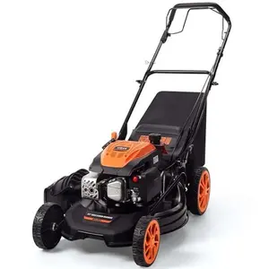 21" Self-Propelled Gas Lawn Mower, 170cc 4-Stroke Engine, 7-Position Cutting Height, 3-in-1 Versatile Mulching Bagging Discharging, 1.9 Bushels Large Grass Collector