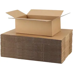10x6x4 Corrugated Shipping Boxes 25 Packs, Sturdy Cardboard Boxes for Small Business Shipping Packing Mailing