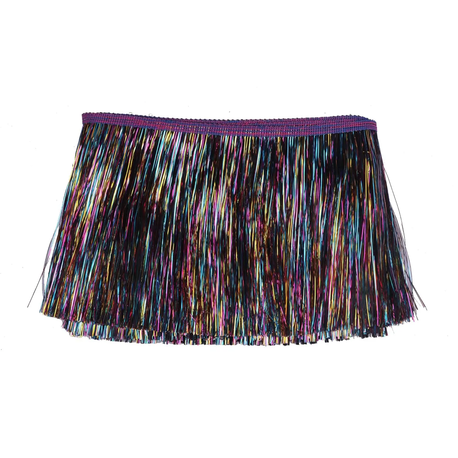 YYCRAFT 8" Wide Tinsel Fringe  For DIY Karma Jacket Tinsel Trim Tinsel Garland Dance Costume  Shiny foil Effect Party Decor -5 Yards