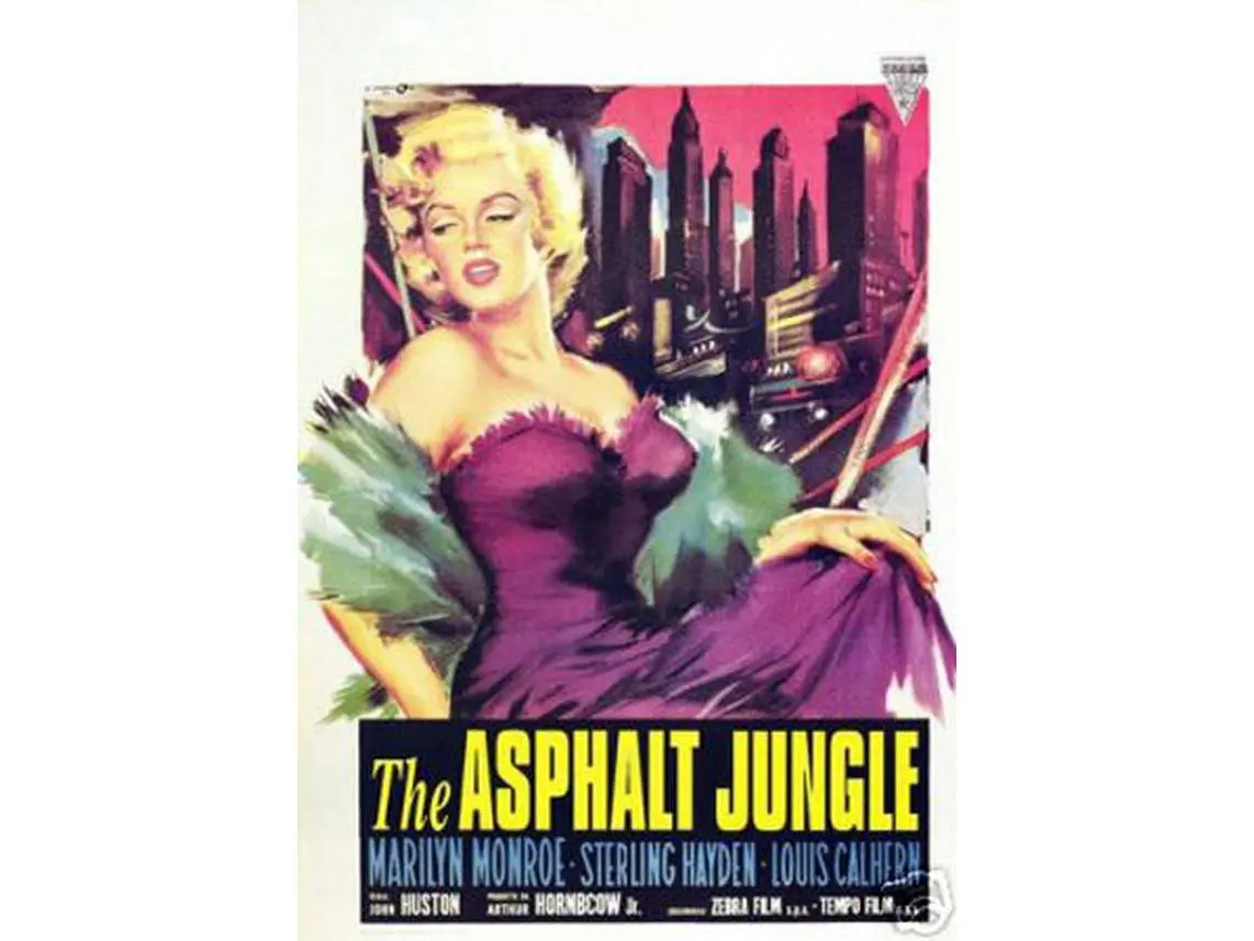 Hot Stuff Enterprise 5379-LM Marilyn Monroe The Asphalt Jungle Home Wall Movie Art Photo Print, 12x18 in, Repro Safe Artistic Home Decor Poster