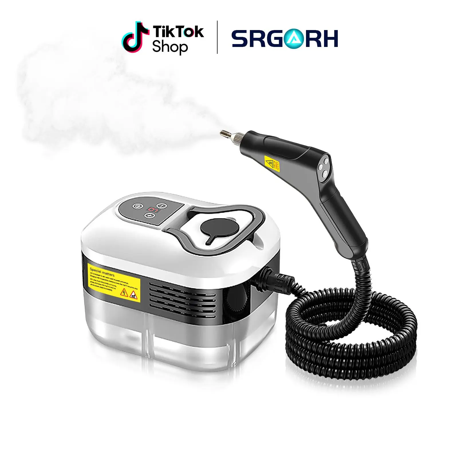 Handheld Steam Cleaner - Portable Cleaning Tools with 10 Accessories, Adjustable Levels for Kitchen, Bathroom Surfaces Cleaning