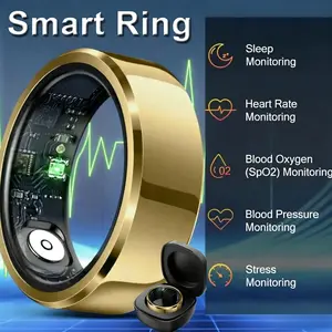 2026 Smart Ring Blood Pressure Heart Rate Sleep Monitor Smart ring IP68 & 5ATM comfortable Waterproof Multi-sport Mode Smart ring Man Women step count wireless charger  game console adult gift gaming real-time monitoring
