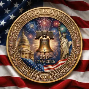 America 250th Anniversary Coin, 1776-2026, 250TH Anniversary U.S.A. Commemorative Challenge Hobo Nickel Coin