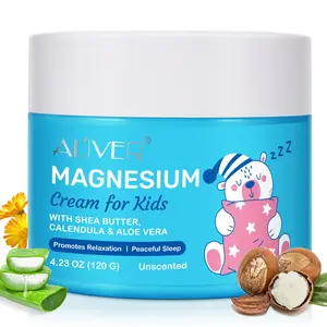 Aliver Children Baby Sleep Aid Magnesium Lotion, Natural Ingredients, Lavender Essential Oil, Shea Butter, Multiple Vitamins, Relaxing Formula