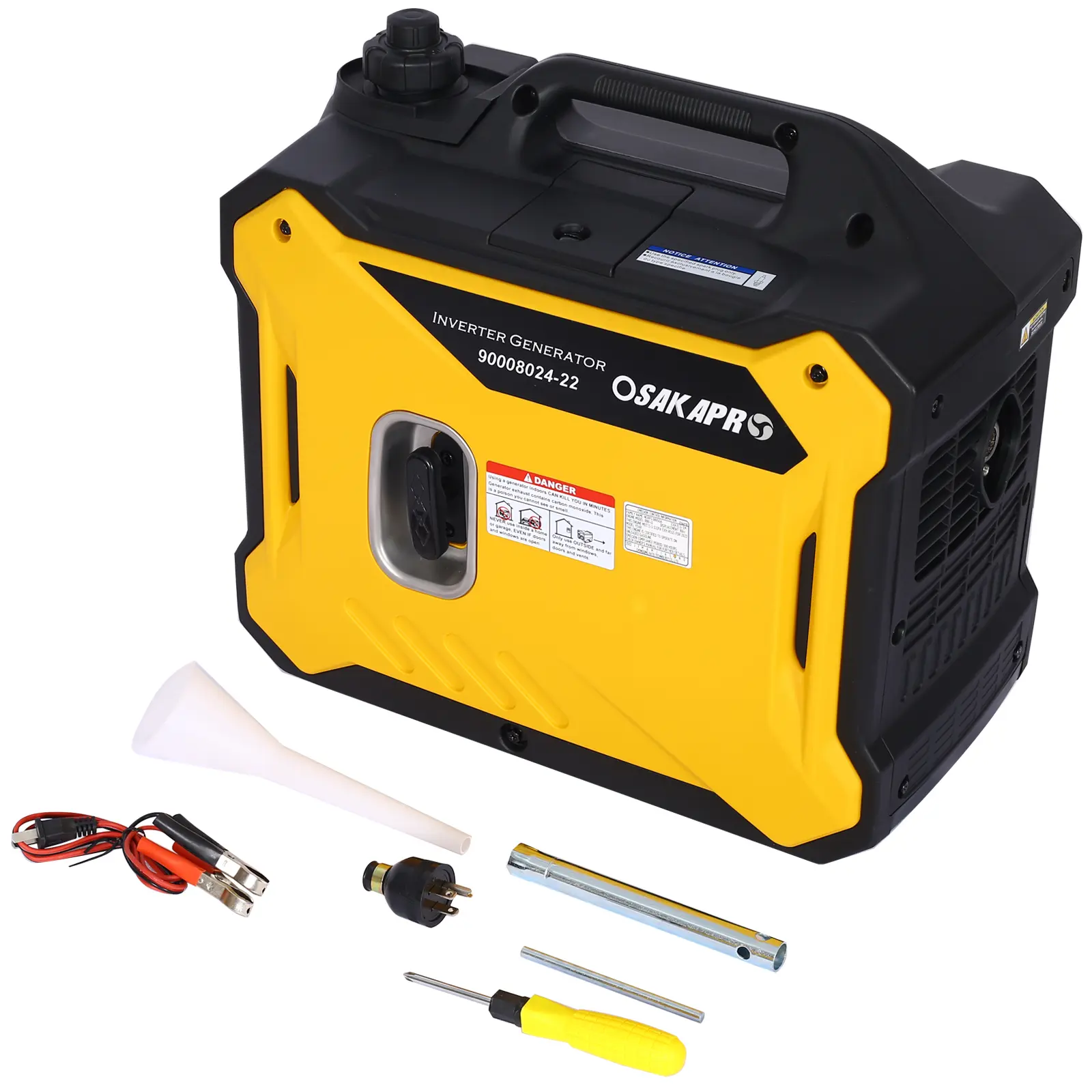 Donext Super Quiet Portable Inverter Generator - 2000 Surge Watts, 1600W Rated Watts, 79.7cc Engine, 40 lbs Ultra-Light, EPA Compliant, Quiet Run, Ideal for Outdoor Use