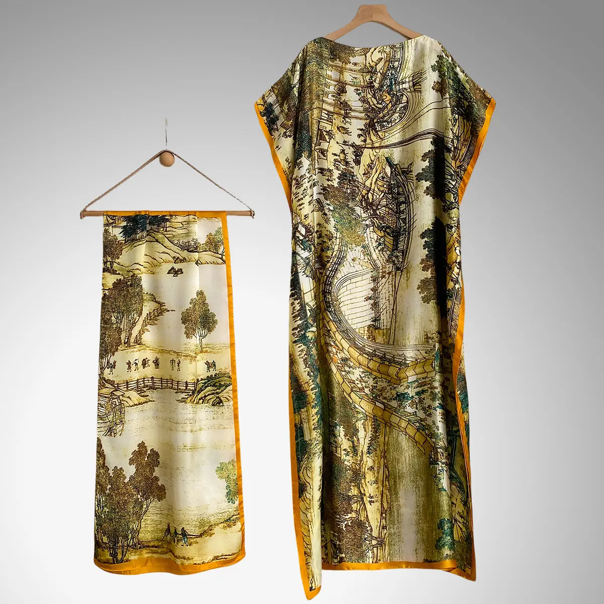 80  National style yellow green