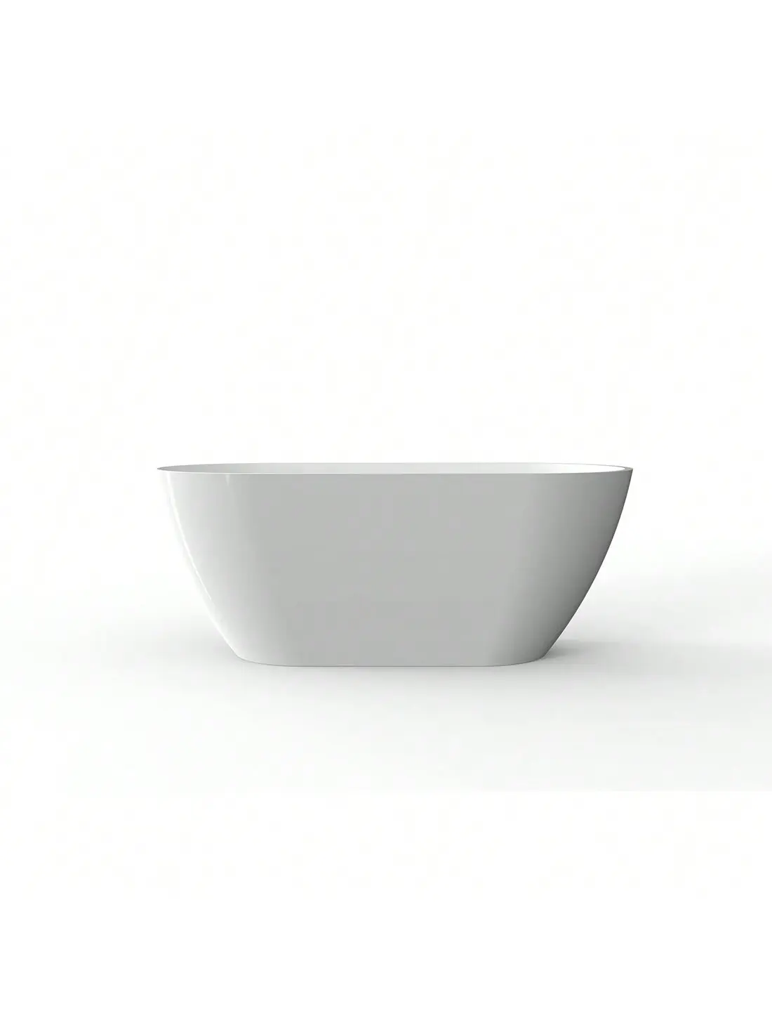 【Christmas Gift】Flora Oval Glossy Acrylic Freestanding Bathtub, 67.7"l x 30.3"w x 23.6"h Oval Form, 103.6 lbs, Insulation & Durability, Modern Adult Soaking Tub with Chrome Overflow Drain, CUPC Certified Stand-Alone Bathroom Tub
