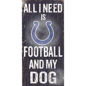 Fan Creations N0640 Indianapolis Colts Football And My Dog Sign