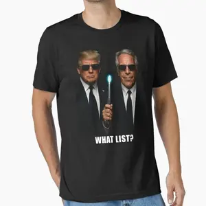 What List Funny Trump Epstein T-Shirt Men in Black Parody Funny#funnytshirt #graphictee #parodyshirt #mensfashion #streetwear #tshirtstyle #viralshirt #trendingnow #funnytee #memeclothing