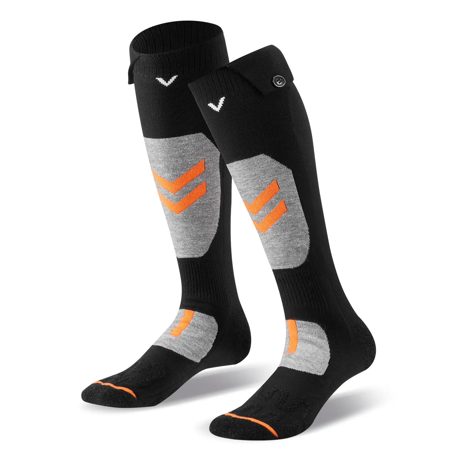 VEVOR Heated Socks, 5000mAh Battery Powered, Rechargeable Heating Socks with 4 Heating Levels, Electric Heated Sock with APP Control for Men Women