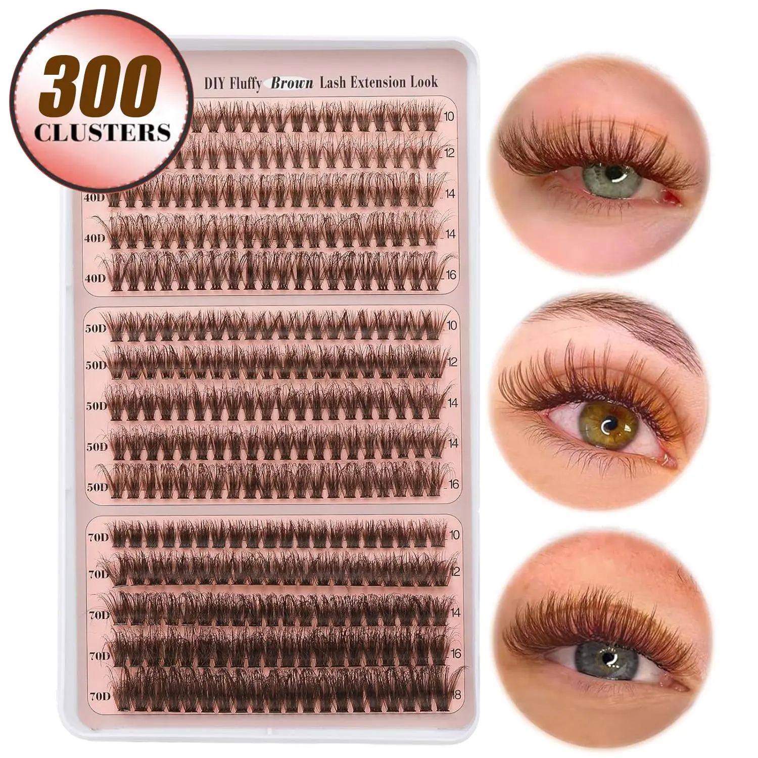 Natural Look Eyelash Extensions, 1 Box Individual False Eyelashes, Self Grafting Curly Lashes Eyelashes, Eye Makeup Enhancement False Eyelashes, Cosmetic, DIY Eyelash Extensions, Self Adhesive Lashes, Volume False Eyelashes, Easy DIY Eyelashes