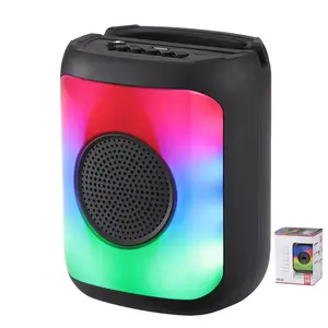 Dazone Portable Bluetooth Speaker with LED Lights, AUX FM & TF Card Input, TWS Paring, 3 inch Woofer for Home/Party/Outdoor/Beach