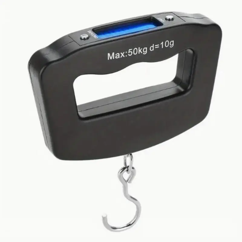 Portable Digital Luggage Scale with Backlight Display - Handheld Heavy-Duty Weighing Tool for Travel, Office Luggage Accessories, Reliable