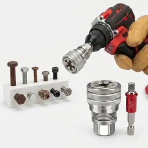 Fathersdaygift Multi-Function Universal Socket Wrench Tool - Adjustable, 3/8" Drive Compatibility for Ratchet Torque Wrenches & Power Drill Upgrades, Maintenance Hand Tool