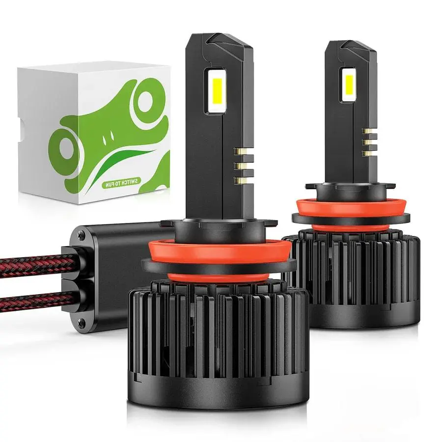 Nilight H11 Headlight Bulbs E20 Series 50W 10000LM 6000K IP67 | 2 BULBS, Headlight Waterproof, High Lumen Headlight