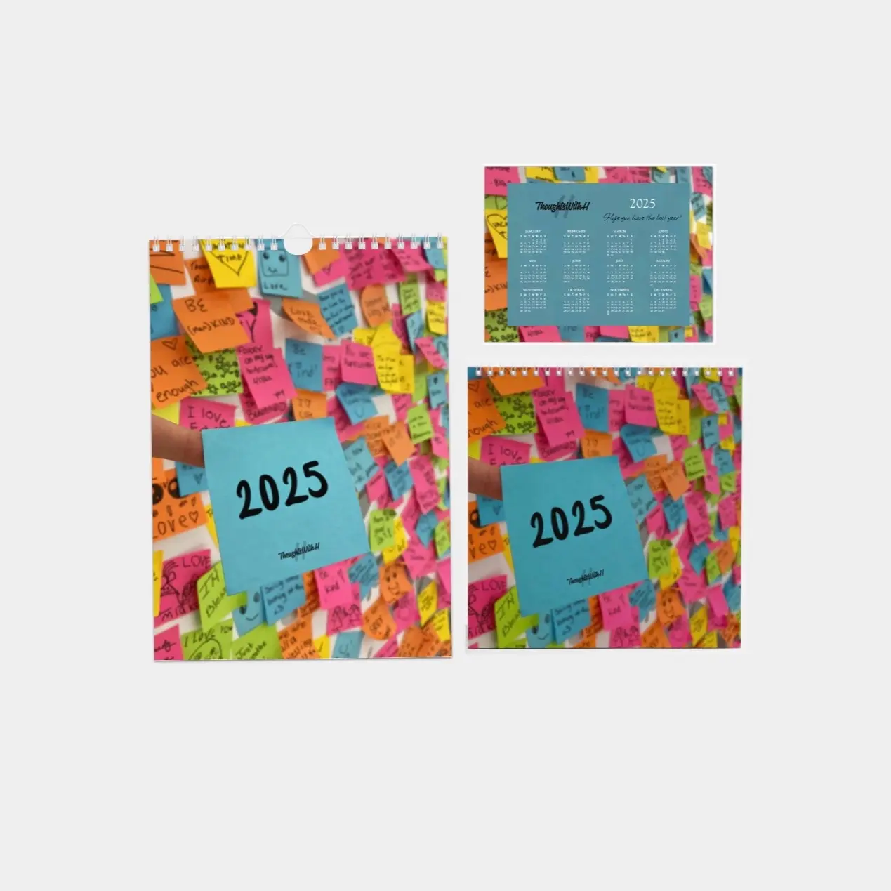 2025 ThoughtswithH Calendars Bundle - Desk, Magnetic, and Wall